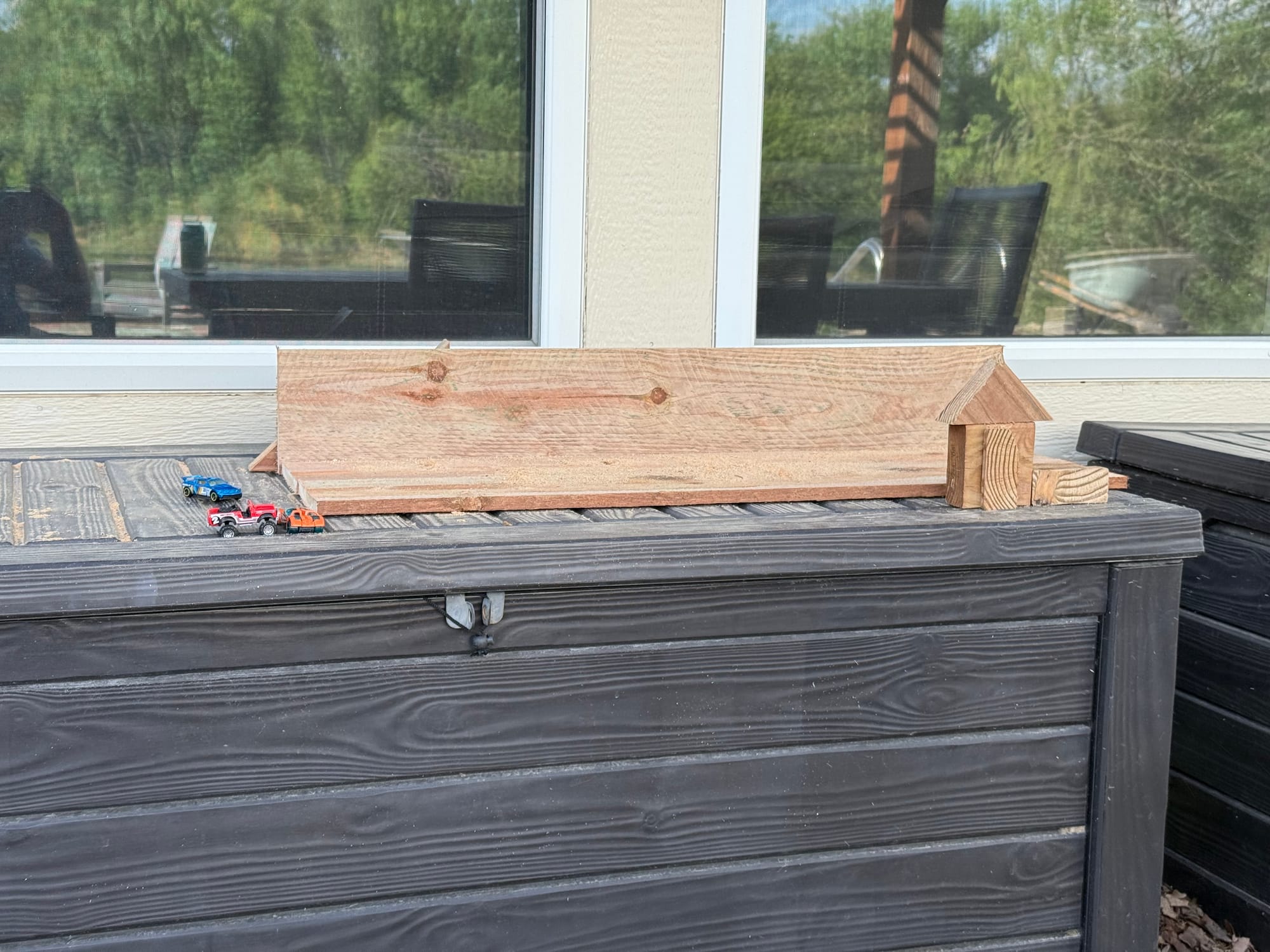 Nico Plays with Wood Scraps